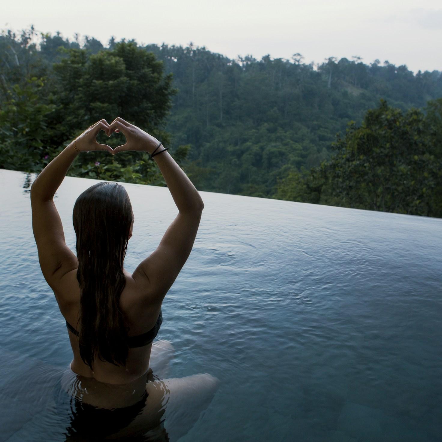 Meditation practice space with cushions arranged in circle